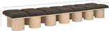 Pavilion Bench: Luxurious Channel-Tufted Seating with Art Deco Design for Stylish Home Spaces
