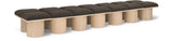 Pavilion Bench: Luxurious Channel-Tufted Seating with Art Deco Design for Stylish Home Spaces