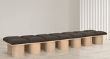 Pavilion Bench: Luxurious Channel-Tufted Seating with Art Deco Design for Stylish Home Spaces