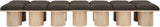 Pavilion Bench: Luxurious Channel-Tufted Seating with Art Deco Design for Stylish Home Spaces