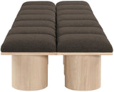 Pavilion Bench: Luxurious Channel-Tufted Seating with Art Deco Design for Stylish Home Spaces