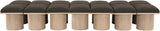 Pavilion Bench: Luxurious Channel-Tufted Seating with Art Deco Design for Your Stylish Home Décor