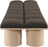 Pavilion Bench: Luxurious Channel-Tufted Seating with Art Deco Design for Your Stylish Home Décor