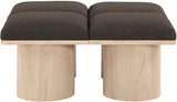 Pavilion Bench: Stylish Art Deco Design with Luxurious Cushioning for Entryway and Bedroom Seating