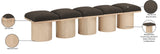 Pavilion Bench - Luxurious Boucle Fabric Seating with Art Deco Design for Stylish Home Decor