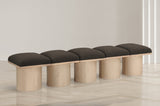 Pavilion Bench - Luxurious Boucle Fabric Seating with Art Deco Design for Stylish Home Decor