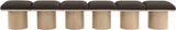 Pavilion Bench: Elegant Art Deco Design with Luxurious Channel-Tufted Cushion for Stylish Seating