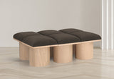 Pavilion Bench - Luxurious Boucle Fabric Seating with Art Deco Flair for Entryway or Bedroom Style