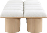 Pavilion Bench - Luxurious Channel-Tufted Design with Art Deco Style for Entryway or Bedroom Decor