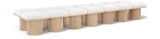 Pavilion Bench: Luxurious Channel-Tufted Seating with Art Deco Design for Stylish Home Spaces