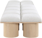 Pavilion Bench: Luxurious Channel-Tufted Seating with Art Deco Design for Your Stylish Home Décor