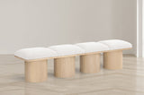 Pavilion Bench: Luxurious Channel-Tufted Seat, Art Deco Design, Stylish Seating for Any Space