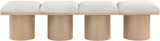 Pavilion Bench: Luxurious Channel-Tufted Seat, Art Deco Design, Stylish Seating for Any Space