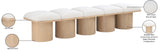 Pavilion Bench - Luxurious Boucle Fabric Seating with Art Deco Design for Stylish Home Decor