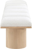 Pavilion Bench: Elegant Art Deco Design with Luxurious Channel-Tufted Cushion for Stylish Seating