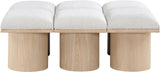 Pavilion Bench - Luxurious Boucle Fabric Seating with Art Deco Flair for Entryway or Bedroom Style
