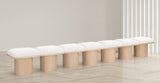 Pavilion Bench: Luxurious Channel-Tufted Seat with Oak Veneer, Perfect for Entryway or Bedroom Style