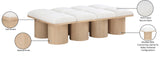 Pavilion Bench - Luxurious Boucle Fabric Seating with Art Deco Design for Stylish Home Decor