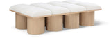 Pavilion Bench - Luxurious Boucle Fabric Seating with Art Deco Design for Stylish Home Decor