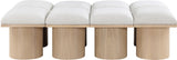 Pavilion Bench - Luxurious Boucle Fabric Seating with Art Deco Design for Stylish Home Decor