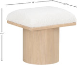 Pavilion Stool - Luxurious Boucle Fabric Bench with Art Deco Design for Stylish Seating Solutions