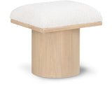 Pavilion Stool - Luxurious Boucle Fabric Bench with Art Deco Design for Stylish Seating Solutions