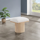 Pavilion Stool - Luxurious Boucle Fabric Bench with Art Deco Design for Stylish Seating Solutions