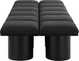 Pavilion Stylish Boucle Fabric Bench – Art Deco Design with Luxurious Cushion for Modern Spaces