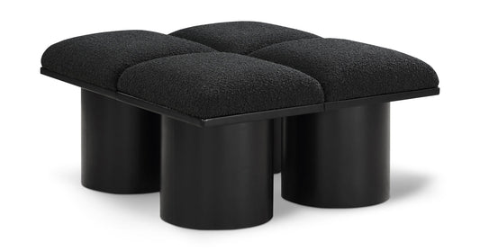 Pavilion Elegant Boucle Fabric Bench – Luxurious Seating with Art Deco Flair for Any Room Decor