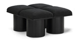 Pavilion Elegant Boucle Fabric Bench – Luxurious Seating with Art Deco Flair for Any Room Decor