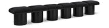 Pavilion Black Boucle Fabric Bench - Stylish Art Deco Seating for Entryway or Bedroom Decor