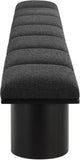Pavilion Stylish Boucle Fabric Bench - Luxurious Art Deco Design with Plush Cushion Seating