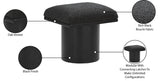 Pavilion Stool - Stylish Art Deco Boucle Fabric Bench with Luxurious Cushion for Any Space