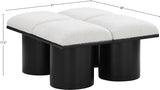 Pavilion Elegant Boucle Fabric Bench – Luxurious Seating with Art Deco Flair for Any Room Decor