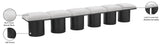 Pavilion Black Boucle Fabric Bench - Stylish Art Deco Seating for Entryway or Bedroom Decor