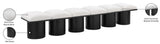 Pavilion Exquisite Boucle Fabric Bench with Art Deco Design - Stylish Seating for Any Space