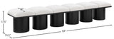 Pavilion Exquisite Boucle Fabric Bench with Art Deco Design - Stylish Seating for Any Space