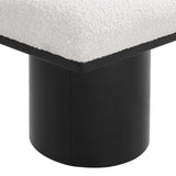 Pavilion Exquisite Boucle Fabric Bench with Art Deco Design - Stylish Seating for Any Space