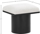 Pavilion Stool - Stylish Art Deco Boucle Fabric Bench with Luxurious Cushion for Any Space