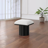 Pavilion Stool - Stylish Art Deco Boucle Fabric Bench with Luxurious Cushion for Any Space