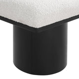 Pavilion Stool - Stylish Art Deco Boucle Fabric Bench with Luxurious Cushion for Any Space