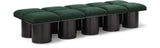 Pavilion Elegant Boucle Fabric Bench - Art Deco Design with Luxurious Cushion for Stylish Seating
