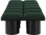 Pavilion Stylish Boucle Fabric Bench – Art Deco Design with Luxurious Cushion for Modern Spaces