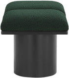 Pavilion Elegant Boucle Fabric Bench with Art Deco Style, Luxurious Cushion, and Versatile Design
