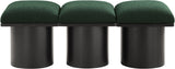 Pavilion Elegant Boucle Fabric Bench with Art Deco Design and Luxurious Seat Cushion for Your Space