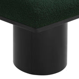 Pavilion Elegant Boucle Fabric Bench with Art Deco Design and Luxurious Seat Cushion for Your Space