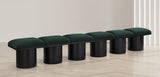 Pavilion Black Boucle Fabric Bench - Stylish Art Deco Seating for Entryway or Bedroom Decor