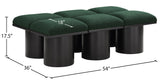 Pavilion Elegant Boucle Fabric Bench - Luxurious Art Deco Design with Plush Cushion for Any Space