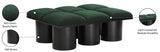 Pavilion Stylish Boucle Fabric Bench with Art Deco Design, Luxurious Cushion, and Versatile Seating