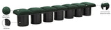 Pavilion Stylish Boucle Fabric Bench - Luxurious Art Deco Design with Plush Cushion Seating